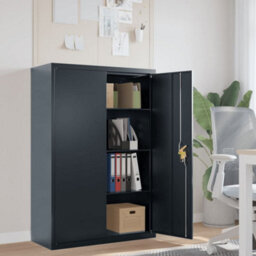 Berkfield File Cabinet Anthracite 90X40X140 Cm Steel - thumbnail 1