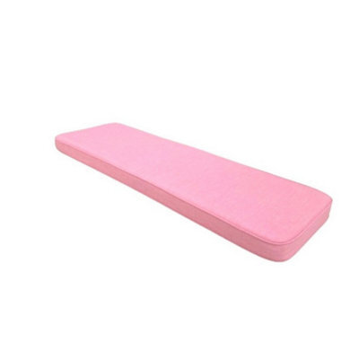 Glendale Garden & Leisure Powder Luxury 3 Seater Bench Cushion (Pack Of 4) - L48 X W141 X D5 Cm - Pink