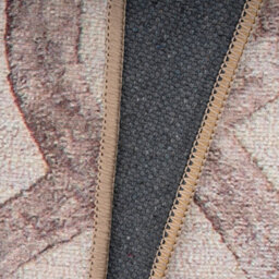 Loomed Beige Contemporary Abstract Soft Chenille Washable Living Room Area Rug 120Cm X 170Cm - thumbnail 8
