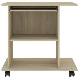 Vidaxl Computer Desk Sonoma Oak 80X50X75 Cm Engineered Wood - thumbnail 4