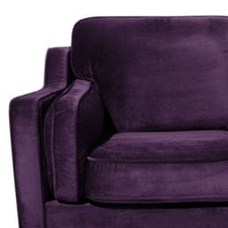 Beliani Sofa 3 Seater Lokka Velvet Purple - thumbnail 9