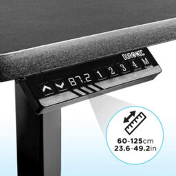 Duronic Tm23 Bk Sit Stand Desk Frame, Height Adjustable, Memory Function, Electric Dual Motor/3 Stage - Base Frame Only - Black - thumbnail 5