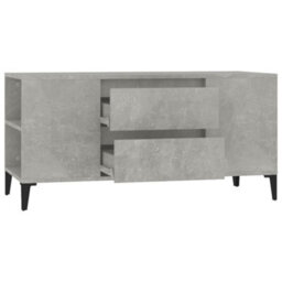 Berkfield Tv Cabinet Concrete Grey 102X44.5X50 Cm Engineered Wood - thumbnail 7