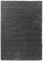 Desire Rugs Plain Living Room Shaggy Area Rugs Dark Grey Round 120X120 Cm - thumbnail 2