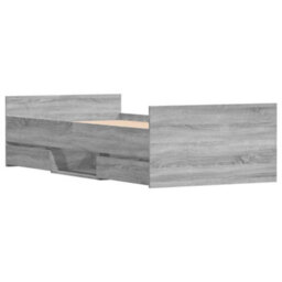 Berkfield Bed Frame With Headboard And Footboard Grey Sonoma 90X200 Cm - thumbnail 4