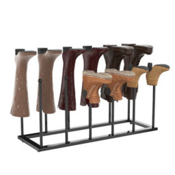 Boot Rack 6 Pairs Two-Tier Boot Stand Steel Shoe Rack Indoor&outdoor - thumbnail 1