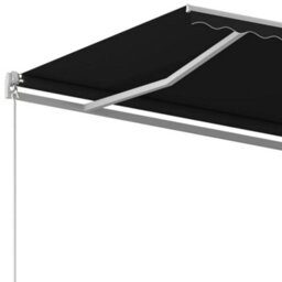 Berkfield Manual Retractable Awning 400X350 Cm Anthracite - thumbnail 5