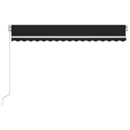 Berkfield Manual Retractable Awning 400X350 Cm Anthracite - thumbnail 3