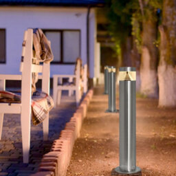 Long Life Lamps Company 3W Modern Led Bollard Garden Lamp Post Warm White - thumbnail 6