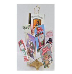 Premier Decorations Limited Christmas Tree Greetings Card Holder Metal Gold Tree Shape Holds 80 Cards 50Cm - thumbnail 8