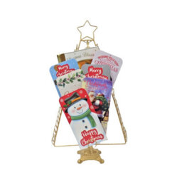 Premier Decorations Limited Christmas Tree Greetings Card Holder Metal Gold Tree Shape Holds 80 Cards 50Cm - thumbnail 7
