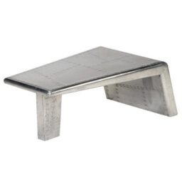 Berkfield Aviator Coffee Table Aluminium Vintage Aircraft Airman Style - thumbnail 1