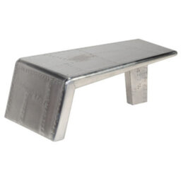 Berkfield Aviator Coffee Table Aluminium Vintage Aircraft Airman Style - thumbnail 2