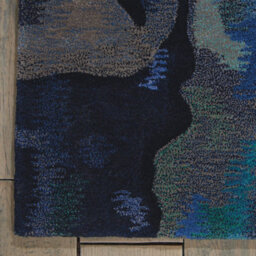 Nourison Prs09 Prismatic Silver Blue Wool Rug-168Cm X 226Cm - thumbnail 7
