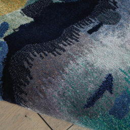 Nourison Prs09 Prismatic Silver Blue Wool Rug-168Cm X 226Cm - thumbnail 4