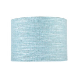 Happy Homewares Modern Bobbled And Textured Linen Lamp Shade In Light Duck Egg Blue - thumbnail 3