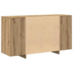 Berkfield Oak Sideboard Artisan Oak Wood Composite 135 X 41 X 75 Cm - thumbnail 8