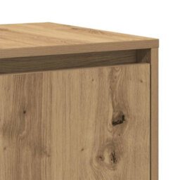 Berkfield Oak Sideboard Artisan Oak Wood Composite 135 X 41 X 75 Cm - thumbnail 9