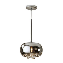 Luminosa Lighting Luminosa Argos Round Crystal Ceiling Pendant Chrome, Mirror, G9 - Uk Stock - thumbnail 2