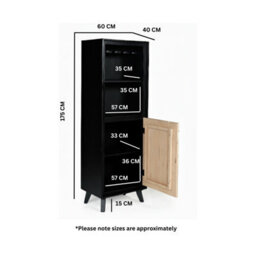 Dusk Mango Wood Drinks Cabinet/bookcase - thumbnail 9