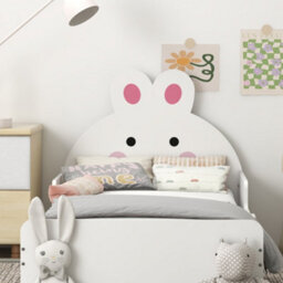 Zonekiz Toddler Bed, Kids Bedroom Furniture, Rabbit Design - White - thumbnail 8