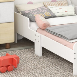 Zonekiz Toddler Bed, Kids Bedroom Furniture, Rabbit Design - White - thumbnail 9