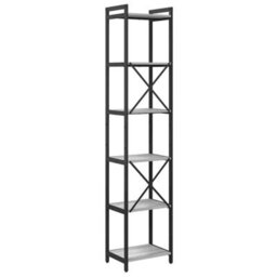 Berkfield Bookcase Grey Sonoma 40 X 30 X 188 Cm Engineered Wood - thumbnail 7