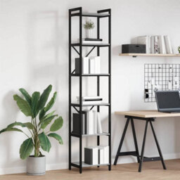 Berkfield Bookcase Grey Sonoma 40 X 30 X 188 Cm Engineered Wood - thumbnail 4