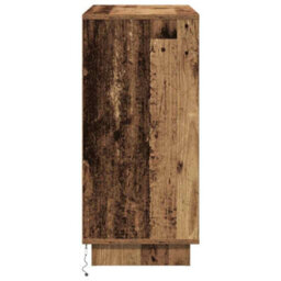 Berkfield Sideboard With Led Old Wood 71X34,5X75 Cm Engineered Wood - thumbnail 8