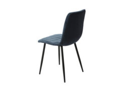Core Products Aspen Grey Oak Effect 100Cm Round Dining Table With 4 Blue Cord Fabric Straight Stitch Design Chairs - thumbnail 5