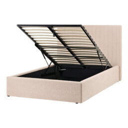 Beliani Ottoman Bed Vion Boucle Beige 120 X 200 Cm (Eu Small Double) - thumbnail 4