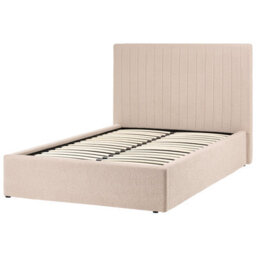 Beliani Ottoman Bed Vion Boucle Beige 120 X 200 Cm (Eu Small Double) - thumbnail 5