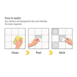 Walplus 24 Pcs 15Cm X 15Cm  Purbeck Stone Peel And Stick Wall Tiles Sticker - Self Adhesive Stick On Tiles For Kitchen - thumbnail 5