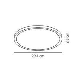 Nordlux Ojasmart Plastic Ceiling Light Smart White,mains Led - thumbnail 9