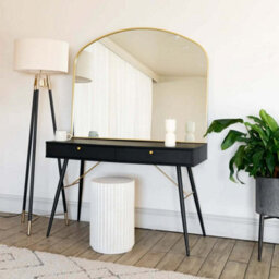 Jōbū Jobu Home - Yoko - Gold Metal Gentle Arch Mirror - 95Cm X 120Cm - thumbnail 3