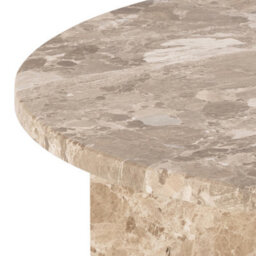 Furniture To Go Vega Round Coffee Table With Brown Marble Top 90Cm - thumbnail 7