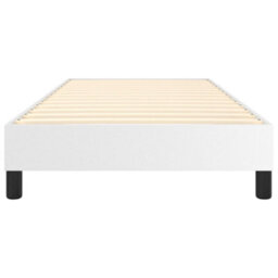 Berkfield Box Spring Bed Frame White 90X190 Cm 3Ft Single Faux Leather - thumbnail 5