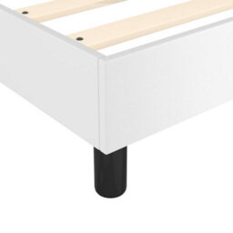 Berkfield Box Spring Bed Frame White 90X190 Cm 3Ft Single Faux Leather - thumbnail 7