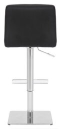 Lamboro Luscious Single Deluxe Kitchen Bar Stool, Chrome Footrest, Height Adjustable Swivel Gas Lift, Breakfast Bar & Home Barstool, Black - thumbnail 5