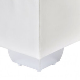 Beliani Divan Bed Faux Leather President 160 X 200 Cm (Eu King Size) White - thumbnail 8