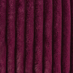 Ohs Ribbed Faux Fur Throw Super Soft Fluffy Thick Fleece Bed Blanket - 150 X 200Cm - Burgundy - thumbnail 5