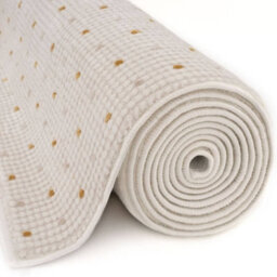 The Rugs Carmel Cream/gold Dots Area Rug And Runner Non Shedding, Stain Resistant, Soft - thumbnail 5