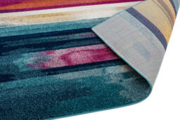 Stripe Multi Funky Modern Jute Backing Rug For Living Room Bedroom And Dining Room-120Cm X 170Cm - thumbnail 7