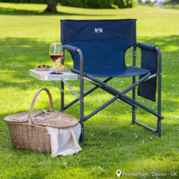 Trail Outdoor Leisure Folding Directors Chair With Side Table - thumbnail 2
