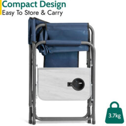 Trail Outdoor Leisure Folding Directors Chair With Side Table - thumbnail 6