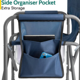 Trail Outdoor Leisure Folding Directors Chair With Side Table - thumbnail 5