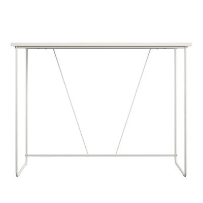 Alphason Dorel Home Dante Writing Desk In Natural / Metal Frame - image 1