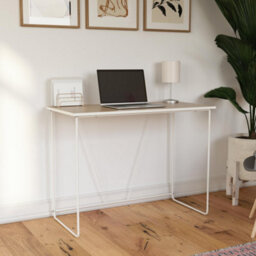 Alphason Dorel Home Dante Writing Desk In Natural / Metal Frame - thumbnail 6