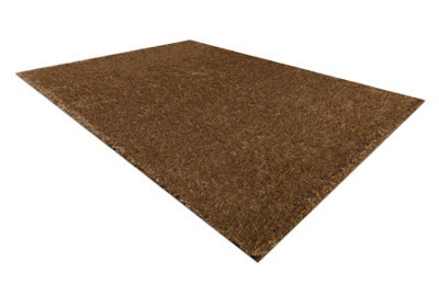 RugsX Carpet Buenos 6650 Shaggy Plain, Single Color Dark Beige  140X190 Cm - image 1