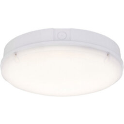 Gloss White Ip65 Bulkhead Light - 18W Cct Smd Led Module - Microwave Sensor - thumbnail 4